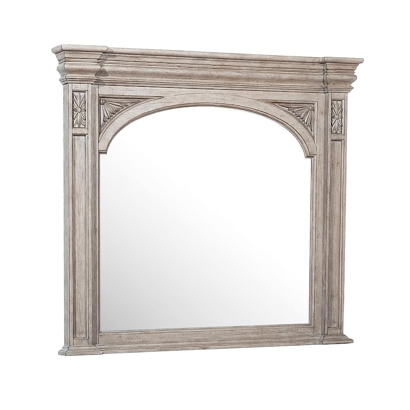 Kingsbury Beveled Dresser Mirror - Brown - 3.23"W x 39.76"H x 45.35"D