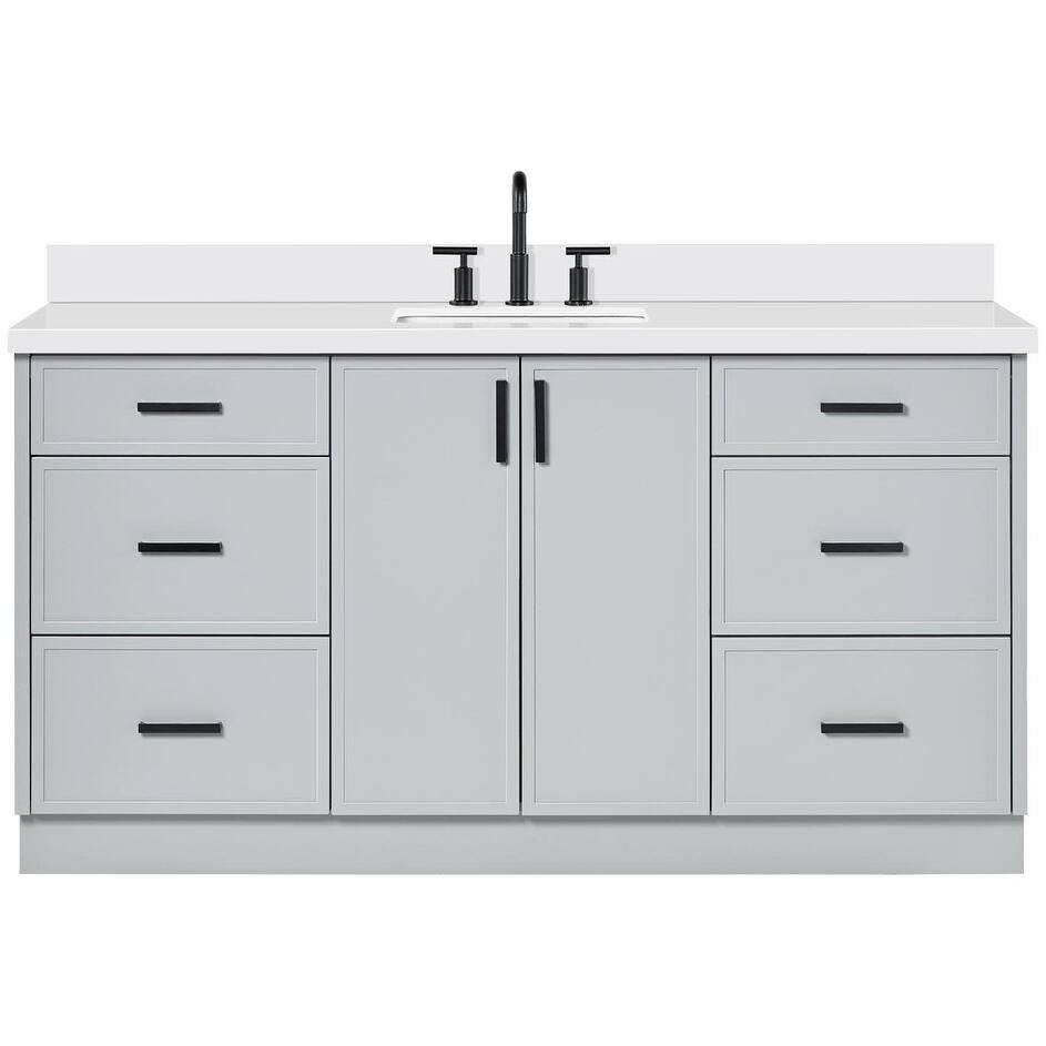 Ariel K67WQRVO Kelly 67" Free Standing Single Basin Vanity Set with