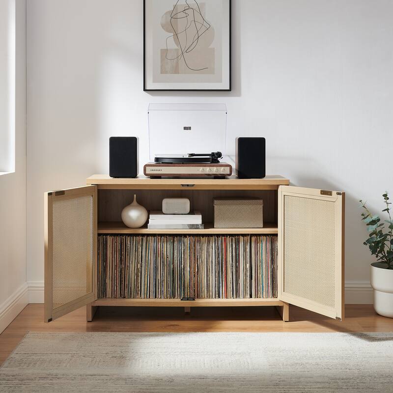 Crosley Kenji Record Player Cabinet With Vinyl Storage