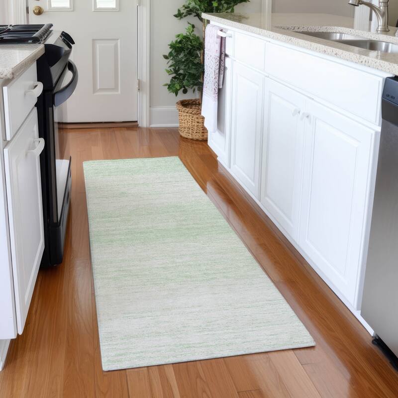 Premium Washable Super Soft Ombre Pixels Mayfield Rug - Mint - 2'3" x 7'6"
