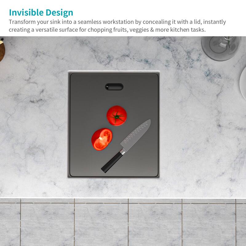15" Undermount Bar Sink with Folding Faucet