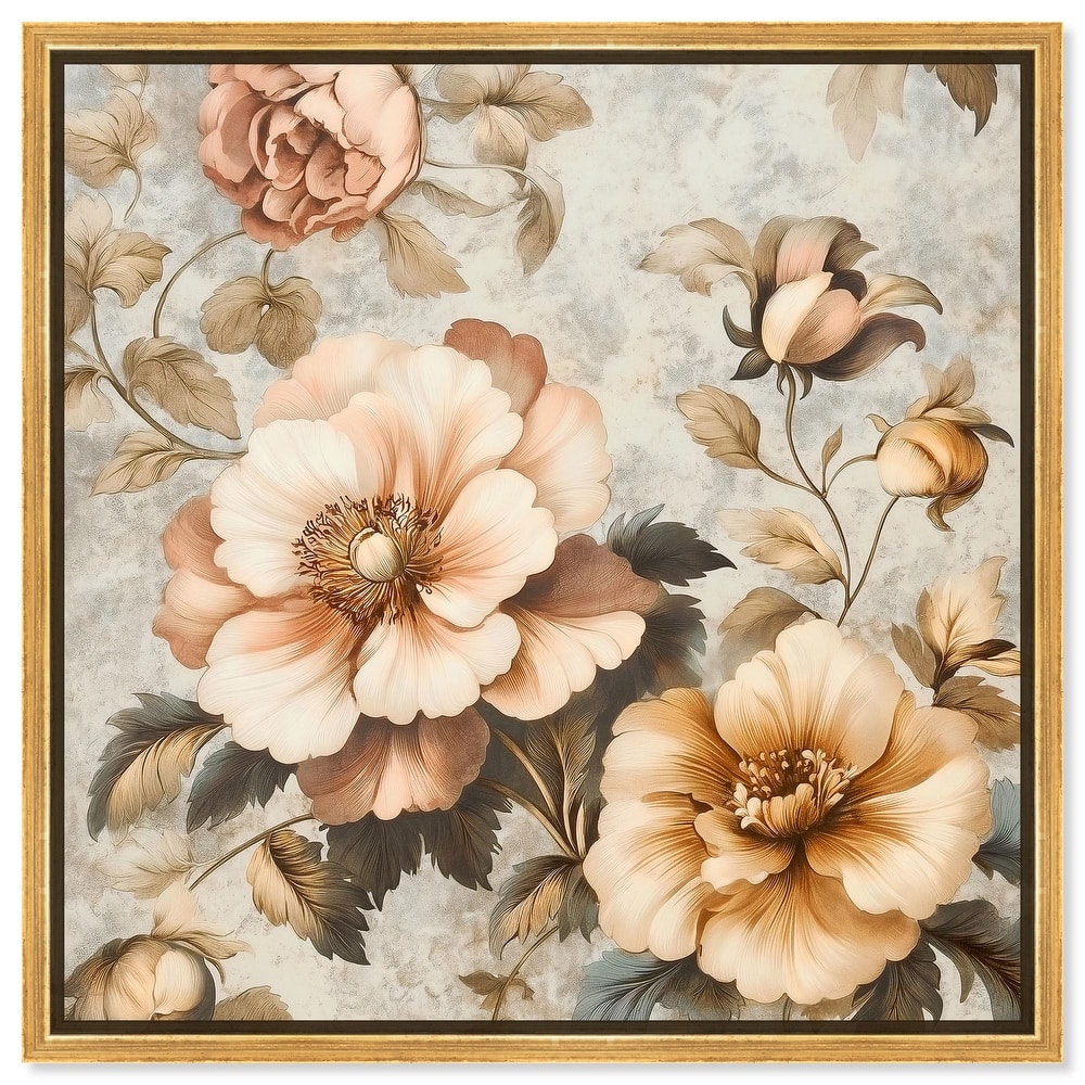 Retro Rose II Canvas by Art Remedy