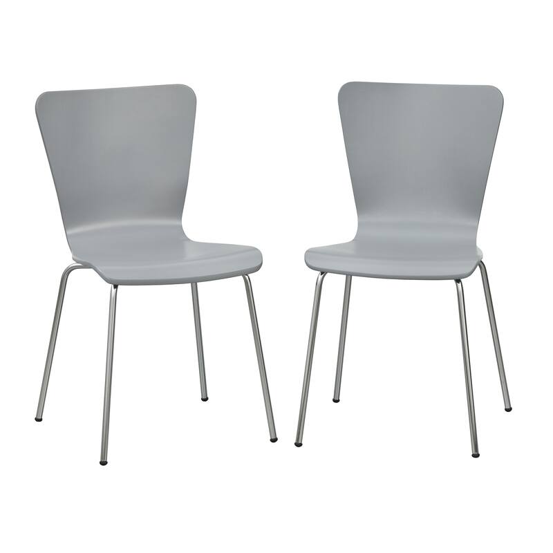 Simple Living Erie Chairs (Set of 2) - Grey