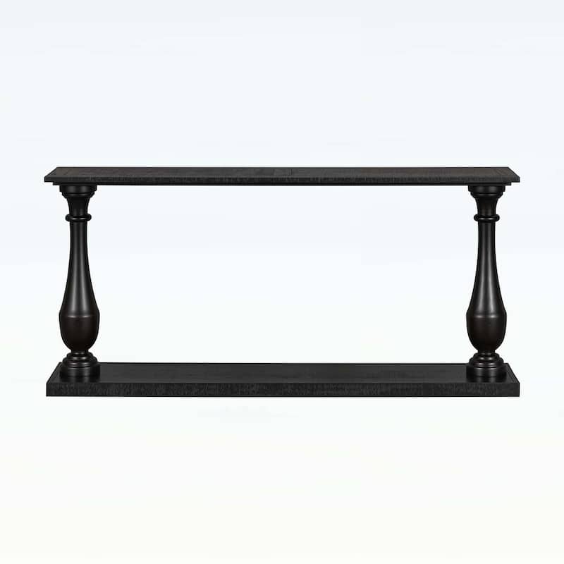 Vintage Console Table with Elegance Vase-Leg Design