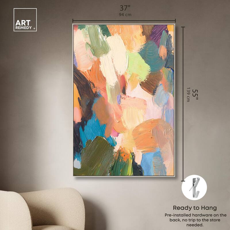 Chromatic Surge III Canvas by Art Remedy