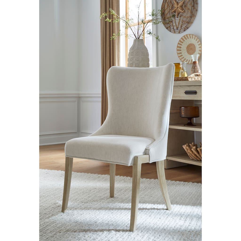 Salt Life Home Sunset Cove Sanibel Brown Upholstered Host Chair Two Pack - 24.75''W x 25.63''D x 39.47''H