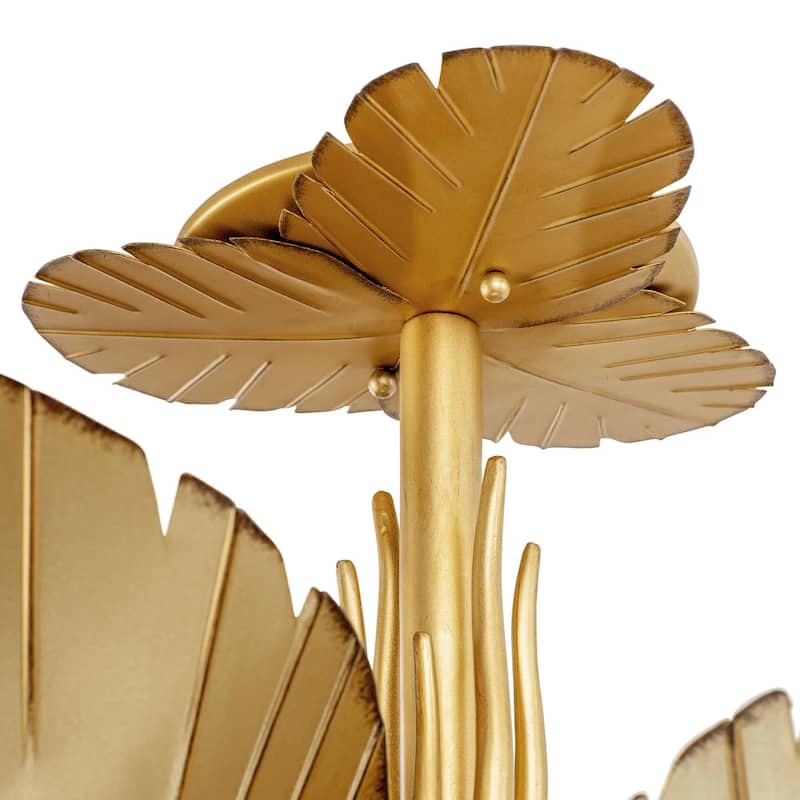 Banana Leaf 3-Light 24-Inch Tropical Ceiling Light