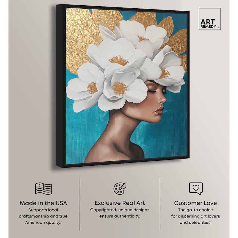 Floral Goddess I Canvas by Art Remedy