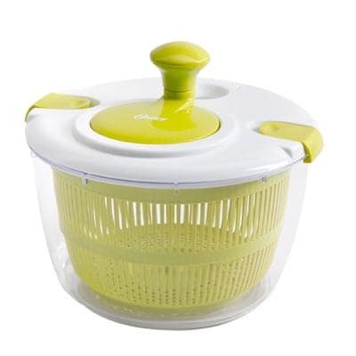 Oster Kitchen Artistry Salad Spinner, Lime Green