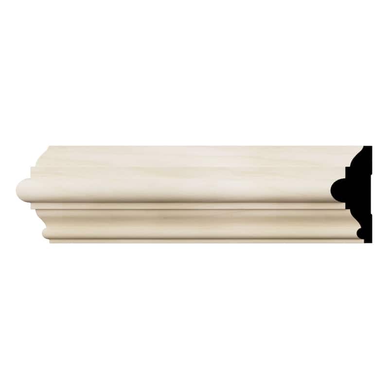 WM300: 1-1/16-in D x 3-in W x 96-in L Americraft Solid Hardwood Stain Grade Chair Rail Moulding - Poplar