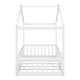 preview thumbnail 27 of 62, Wood House Bed Frame with Roof and Fence, for Kids, Teens, Girls, Boys