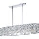 preview thumbnail 3 of 8, Gibson 5-Light Polished Chrome Linear Chandelier