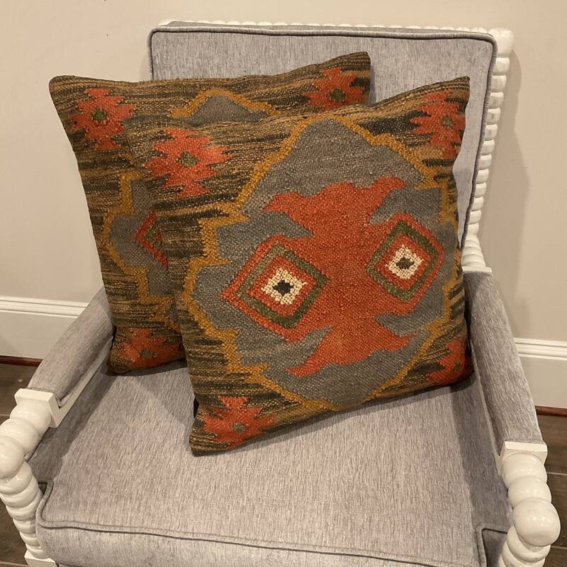 HERAT ORIENTAL Handmade Killim Throw Pillow Set