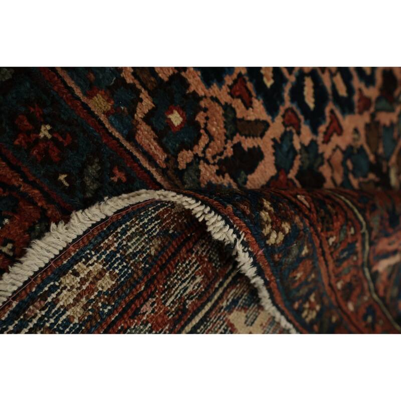 Hand Knotted Oriental 100% Wool Carpet Traditional Floral Oranges & Rust Lilian Area Rug - 11' 3'' X 8' 5''