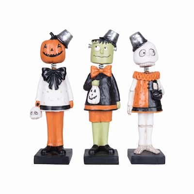Scary Trick-Or-Treaters Figurines, Set of 3