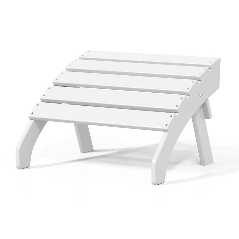 Polytrends Altura Outdoor Adirondack Folding Ottoman