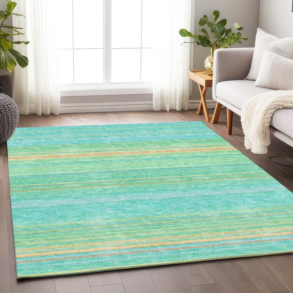 Premium Washable Super Soft Modern Stripes Mayfield Rug