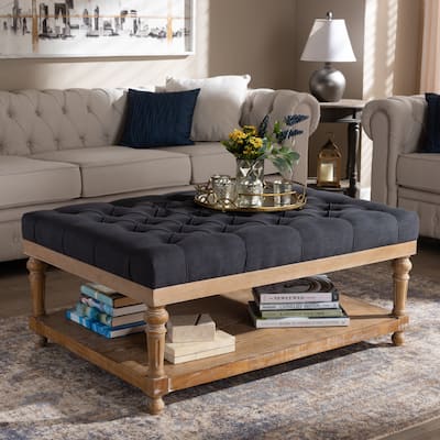 The Gray Barn Windy Ridge Modern and Rustic Cocktail Ottoman