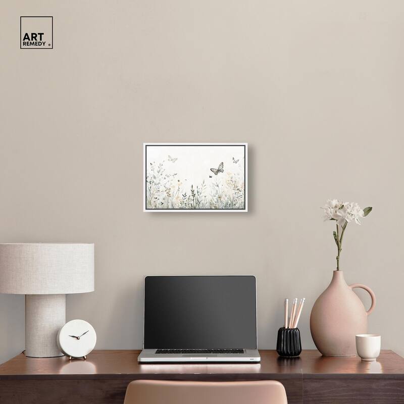 Butterfly Field Canvas by Art Remedy