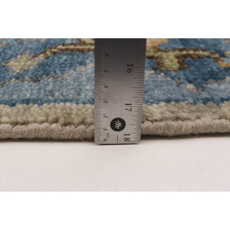 ECARPETGALLERY Hand-knotted Modern Oushak Light Khaki Wool Rug - 8'0 x 9'11