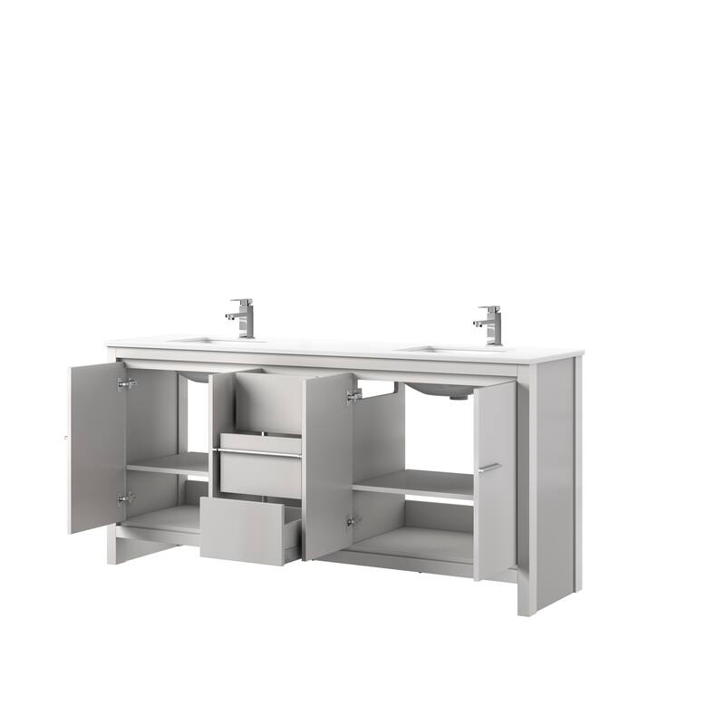 Lafarre Bath Vanity Quartz Top, Sink and Chrome Faucet