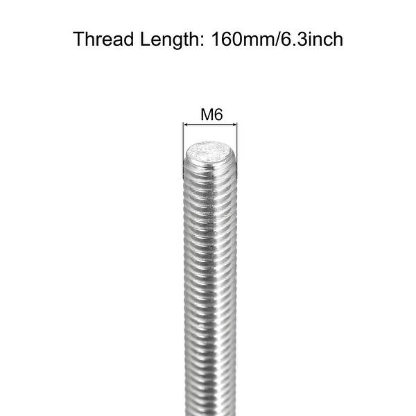 Fully Threaded Rod M6 x 160mm 1mm Pitch 304 Stainless Steel Right Hand ...