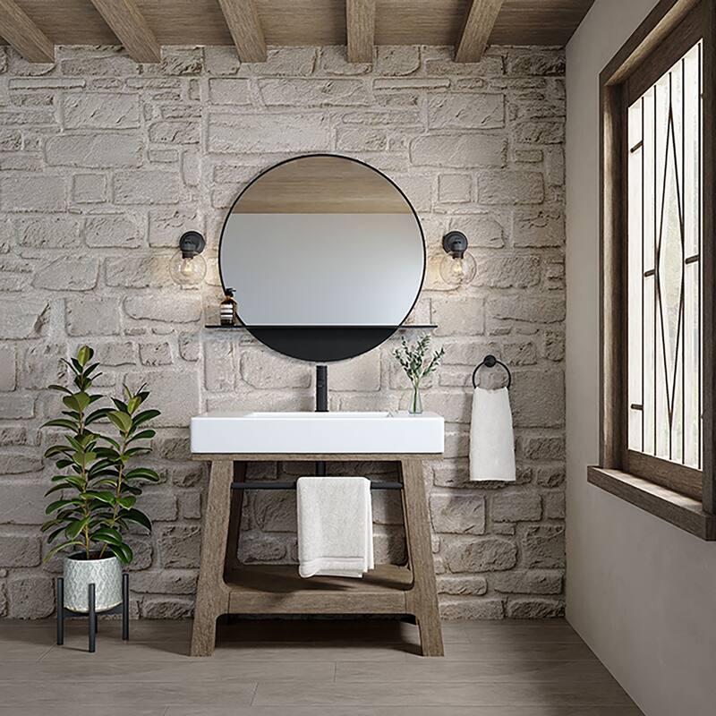 James Martin Vanities Auburn 36" Sink Console, Weathered Timber