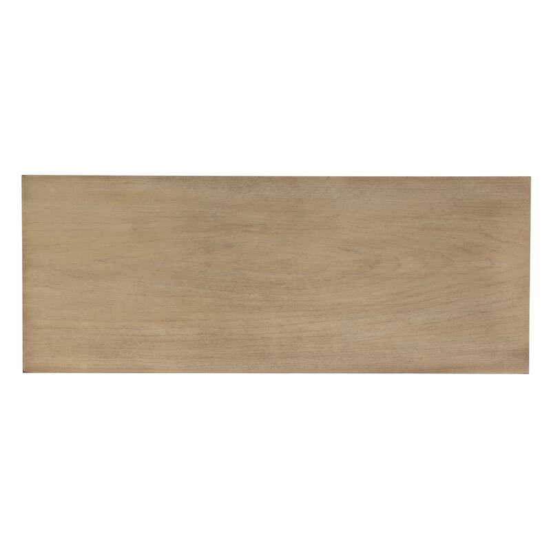 Larina 36 in. W Rectangular Wood 2-Drawer Console Table with Lower Open Shelf