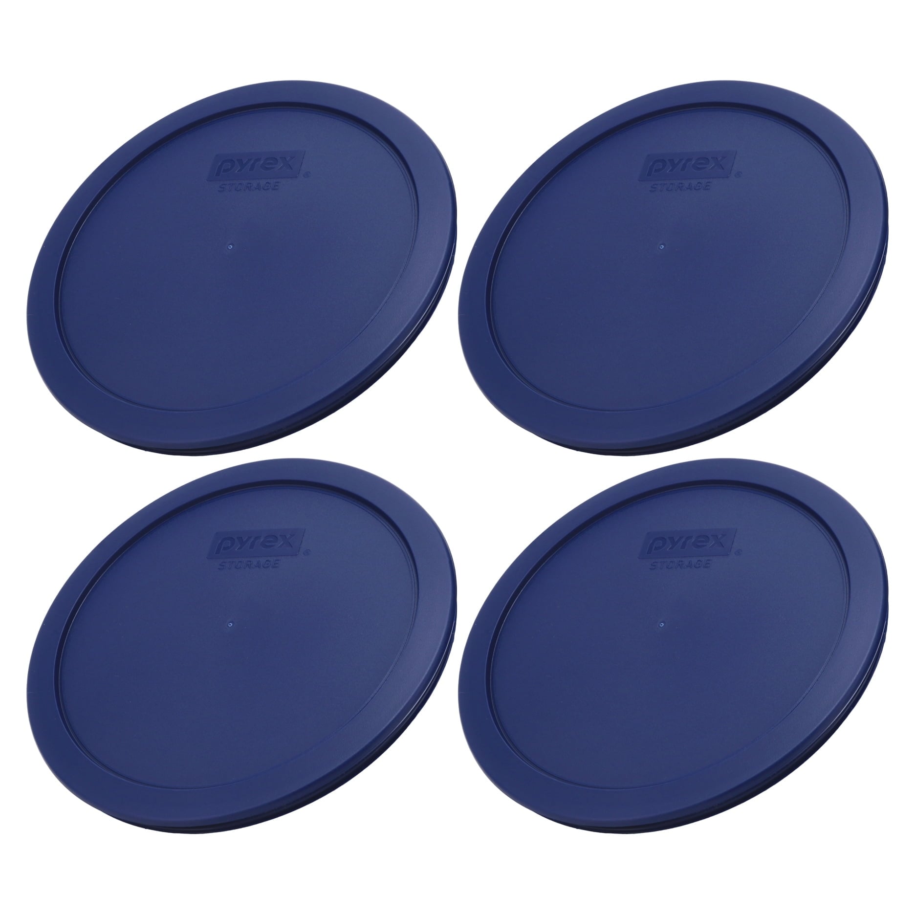 4-Pack Blue Replacement Lids for 6/7-Cup Glass Mixing Bowls
