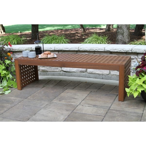 slide 2 of 5, Eilaf Checkerboard Oversized Bench - N/A