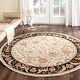 preview thumbnail 45 of 81, SAFAVIEH Handmade Easy Care Deidra Oriental Rug 8' Round - Ivory/Black - Round