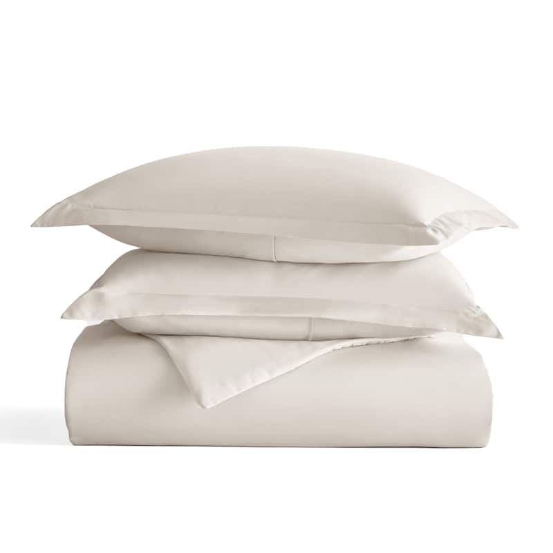 Simply Essential Solid Duvet Cover - Beige - Twin