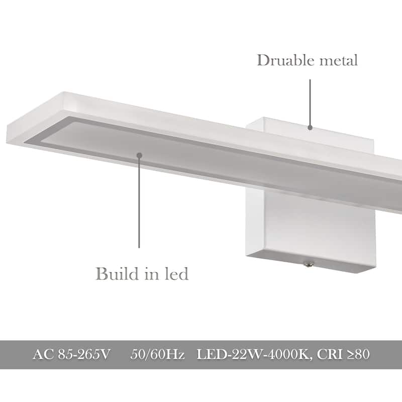 Portobello Modern LED Brass Wall Sconce , Vanity Lights, 4000k