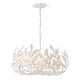 preview thumbnail 3 of 3, Broche 5 Light Matte White Chandelier