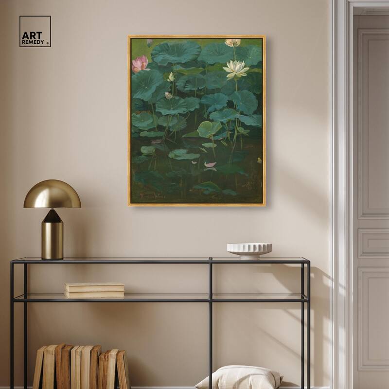 Theodore Wores Lotus Canvas by Art Remedy