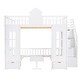 preview thumbnail 23 of 50, Full-Over-Full Bunk Bed with Changeable Table