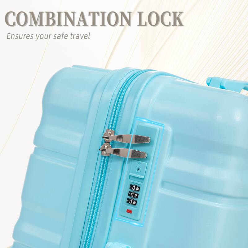 ABS Hardshell Lightweight Luggage Set with Spinner Wheels & Tsa Lock