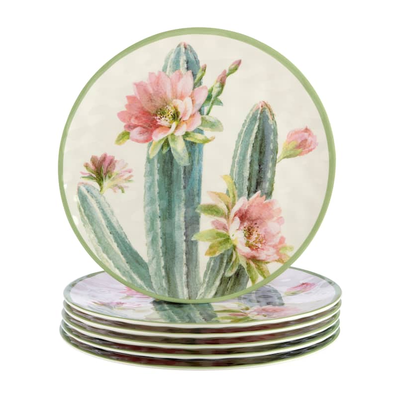 Certified International Desert Beauty 11" Melamine Dinner Plate, Set of 6 - 11" Dia