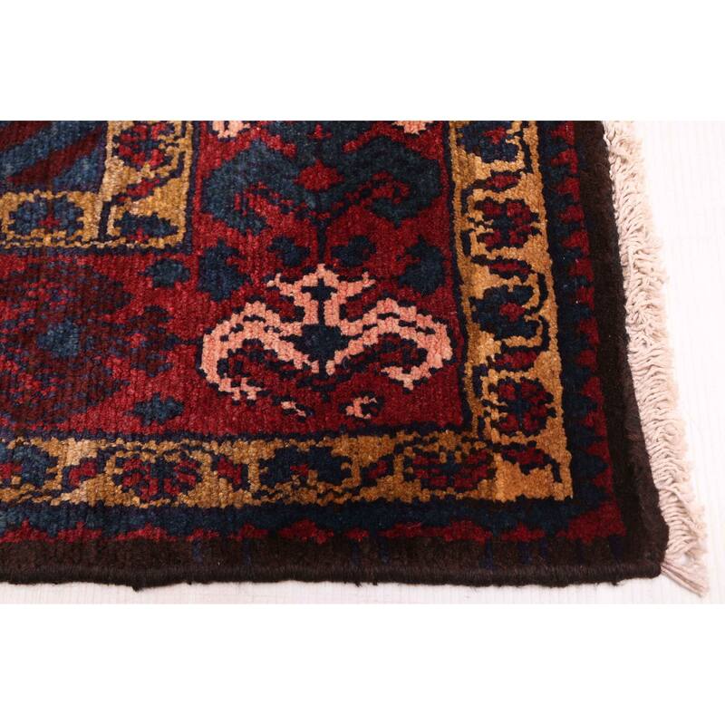 ECARPETGALLERY Hand-knotted Andelz Dark Navy Wool Rug - 4'1 x 10'2