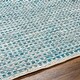 preview thumbnail 5 of 5, Hand-Woven Canoas Cotton/Leather Area Rug (2' x 3') - 2' x 3'