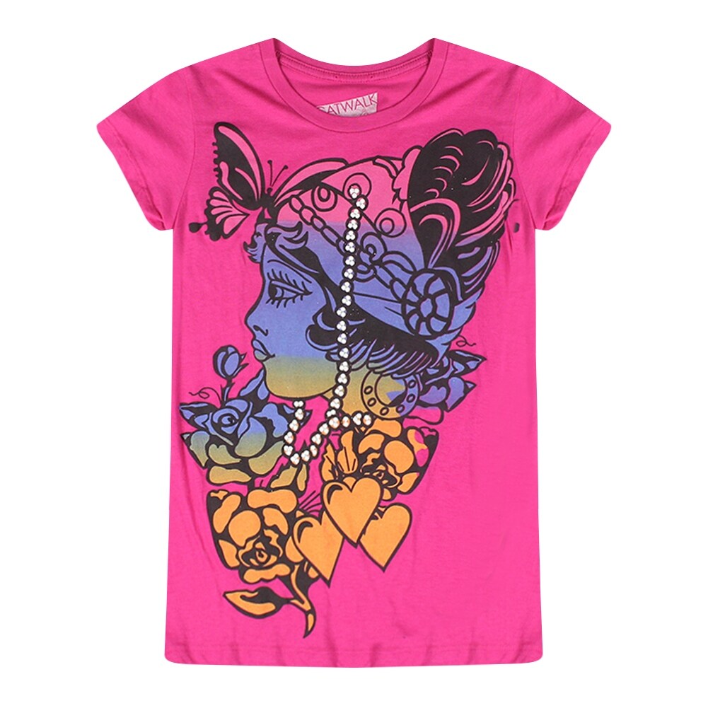 Shop Catwalk Flapper Pink Women S Pink T Shirt Overstock 17064999
