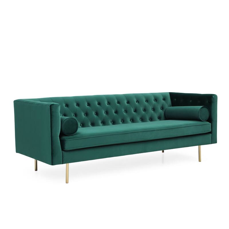 Barnaby Velvet Sofa - Emerald Green Velvet