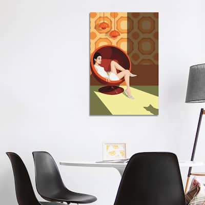 iCanvas "Intruder" by Artcatillustrated Canvas Print