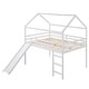 preview thumbnail 5 of 15, Full Size Loft Bed, House Bed with Slide and Guard Rails,High-quality Solid Pine Wood