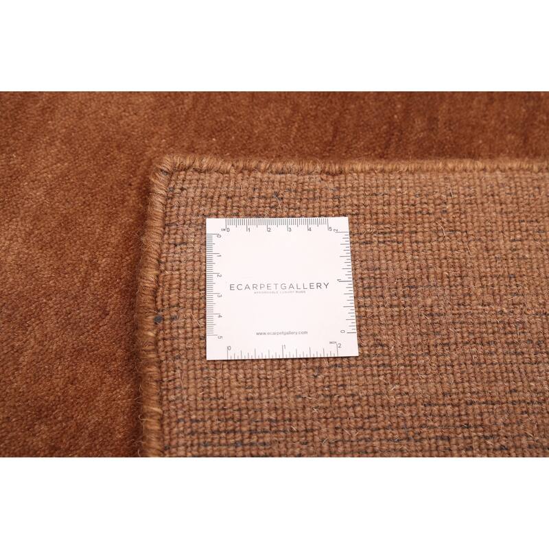 ECARPETGALLERY Hand Loomed Kashkuli Gabbeh Brown Wool Rug - 4'11 x 6'10