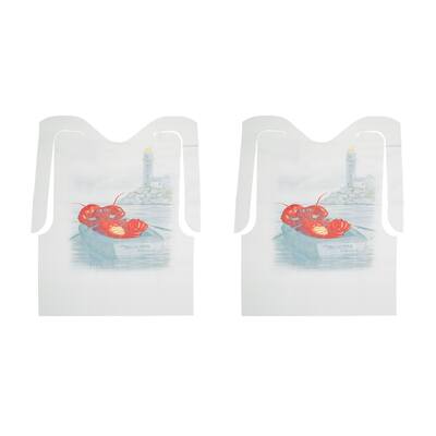 Maine Man Seafood Disposable Lobster Bibs, 2 Sets of 12