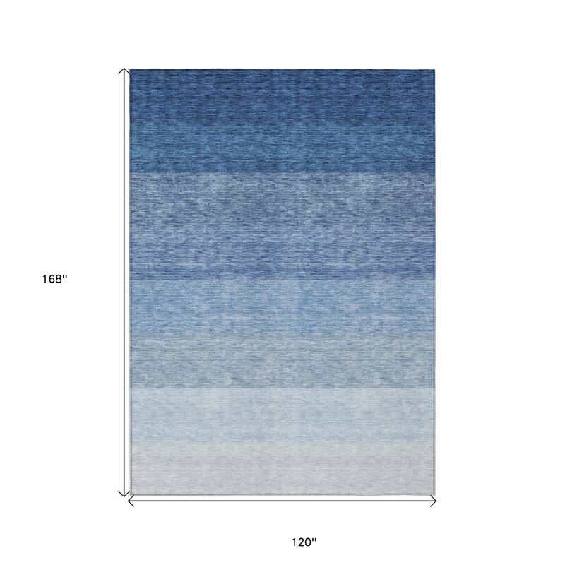 HomeRoots Ombre Transitional Rectangle Outdoor Rug