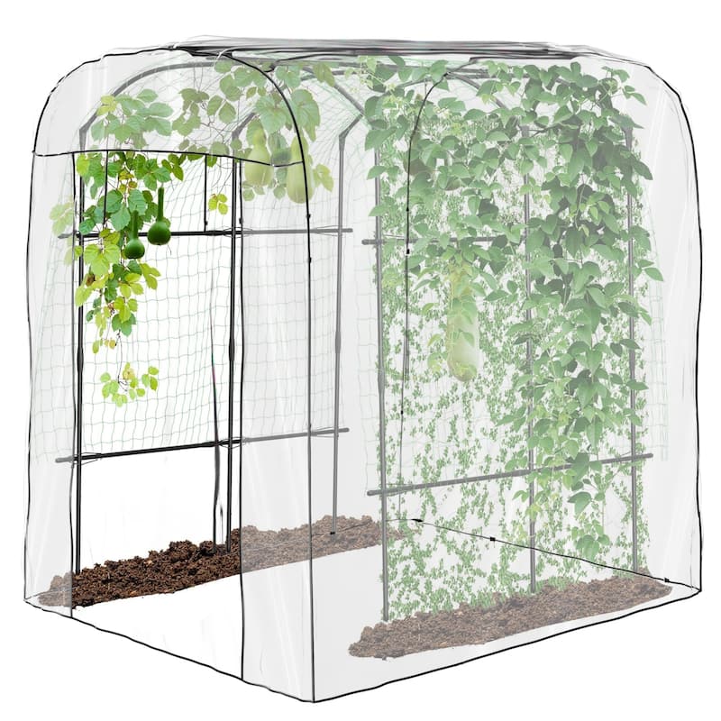 DoCred Garden Trellis for Climbing Plants, Outdoor Metal Trellis