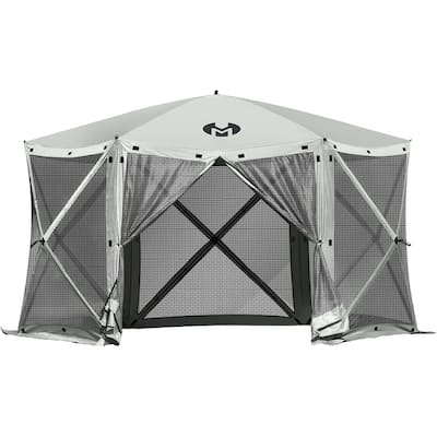 Exacme Portable Gazebo Pop up Tent for Camping, Outdoor Four Sides Pop-up Clam Screen Tent with Canopy Shelter, 1024-6PC