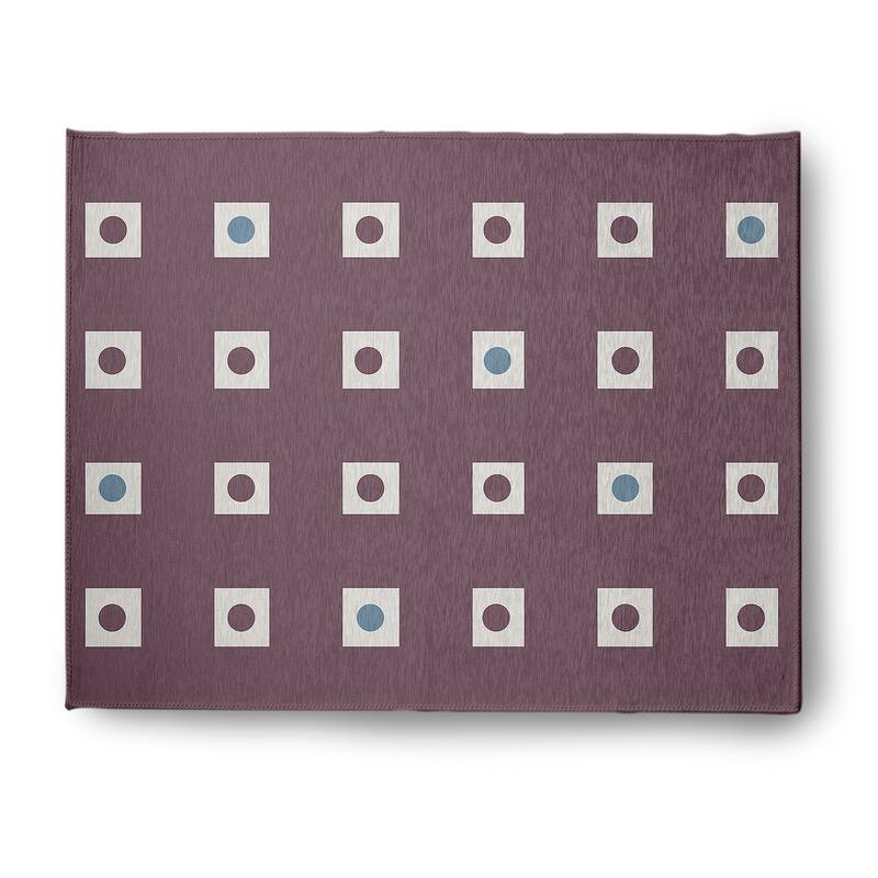 Li'l Boxes Indoor/Outdoor Rug - Dusty Purple - 8' x 10'